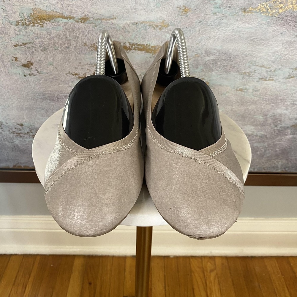 Vionic Ballet Flat Shoes Womens Size 10 Beige Leather Comfort CAROLLAVS323 - Picture 3 of 11